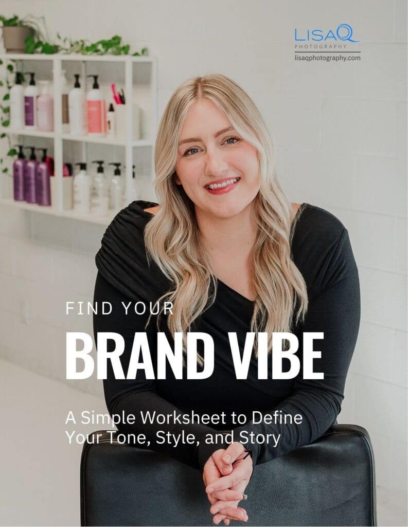 Find Your Brand Vibe worksheet cover.